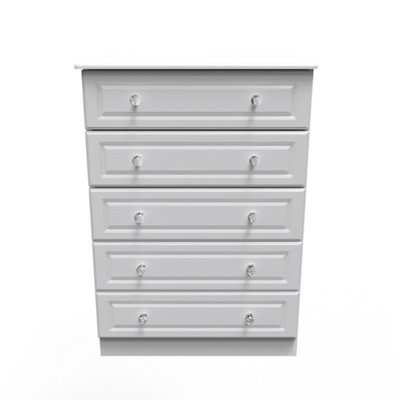 Stratford 5 Drawer Chest In White Ash (Ready Assembled) - image 1
