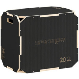 Sportnow Non-Slip Plyo Box, Corner-Free Wooden Jump Box, 41 X 61 X 51 Cm - thumbnail 2