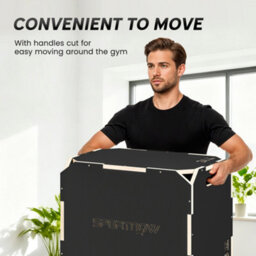 Sportnow Non-Slip Plyo Box, Corner-Free Wooden Jump Box, 41 X 61 X 51 Cm - thumbnail 7