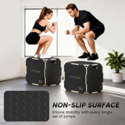 Sportnow Non-Slip Plyo Box, Corner-Free Wooden Jump Box, 41 X 61 X 51 Cm - thumbnail 6