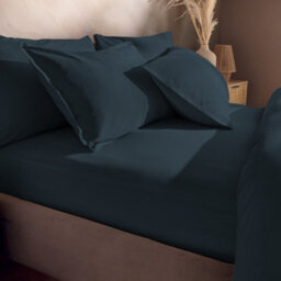 Silentnight Cotton Rich T180 Fitted Sheet - Indigo