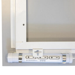First Choice Lighting Pair Of Battery Operated Rectangular Led Illuminated Bathroom Mirrors - thumbnail 6