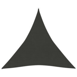 Berkfield Sunshade Sail 160 G/m2 Anthracite 4.5X4.5X4.5 M Hdpe - thumbnail 1