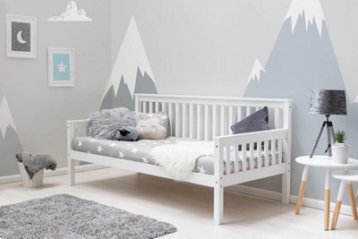 Blythe White Wooden Day Bed Single Bed 3Ft - image 1