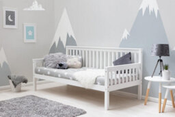 Blythe White Wooden Day Bed Single Bed 3Ft - thumbnail 1