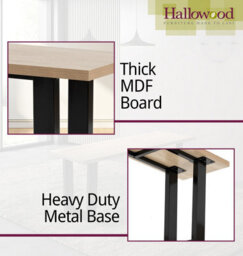 Hallowood Furniture Dudley Dining Bench - 120Cm - thumbnail 4