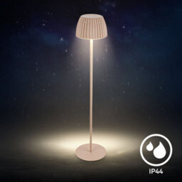 Briloner Beige Dimmable Floor Standing Lamp 124Cm Usb C Rechargeable Battery - thumbnail 6