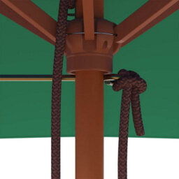 Walplus Garden Parasol With Wooden Pole 150X200 Cm Green - thumbnail 8