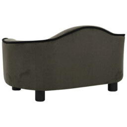 Berkfield Dog Sofa Dark Grey 67X47X36 Cm Plush - thumbnail 6