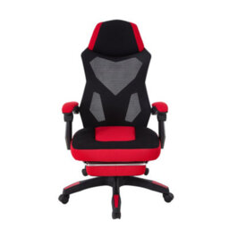 Living And Home High Back Black And Red Gaming Chair With Footrest - thumbnail 3