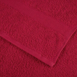 Berkfield Premium Sauna Towels Solund 10 Pcs Red 80X200 Cm 600 Gsm - thumbnail 6
