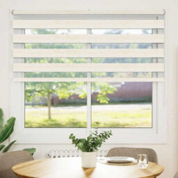 Berkfield Zebra Blind Marble Beige 160X100 Cm Fabric Width 155.9 Cm Polyester - thumbnail 2