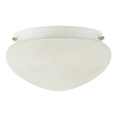 Happy Homewares Traditional Alabaster Glass Ip44 Bathroom Ceiling Lighting Fixture - image 1