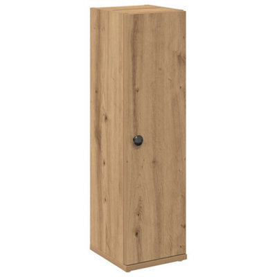 Berkfield Durable Bathroom Cabinet With Roll Holder Artisan Oak 20.5X22X72 Cm
