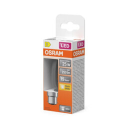 Osram Led Lamp Star Light Bulb Candle Shape B25 Filament B22D Clear 6 Pack - thumbnail 2