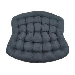 Grey Large Nest Rocking Chair Padded Cushion Accent Chair Indoor Lounge Chair - thumbnail 4