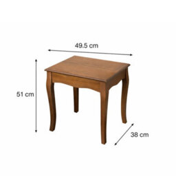 Melody Maison Dark Wood Set Of 2 Nest Of Tables - Ashwell Range - thumbnail 9