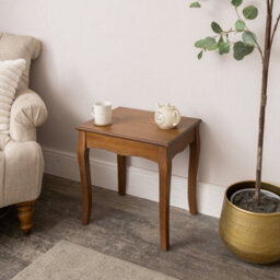 Melody Maison Dark Wood Set Of 2 Nest Of Tables - Ashwell Range - thumbnail 6