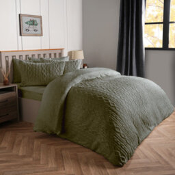 OHS Fleece Duvet Cover Set Cable Knit Warm Reversible Quilt Supersoft Warm Bedding - thumbnail 2