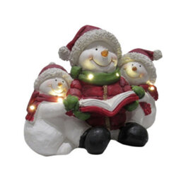 SecureFix Direct Light Up Snowman Family Christmas Figurine (Xmas Led Festive Ornament) - thumbnail 2