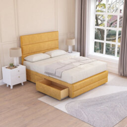 Sloomy Monaco Divan Bed Set With 2 Drawers Footend - Plush Velvet - thumbnail 2