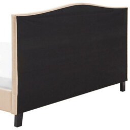 Beliani Bed Fabric Montpellier 180 X 200 Cm (Eu Super King) Beige - thumbnail 6