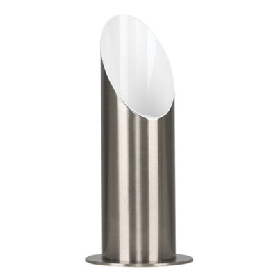 Valuelights Brushed Chrome Table/floor Standing Uplighter Wall Wash Lamp - Cool White Bulb Included - image 1