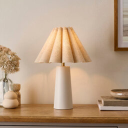 Harbour Studio Riley Wire Oval Cream Antique Brass Effect Table Lamp - thumbnail 1