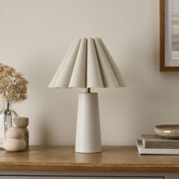Harbour Studio Riley Wire Oval Cream Antique Brass Effect Table Lamp - thumbnail 6