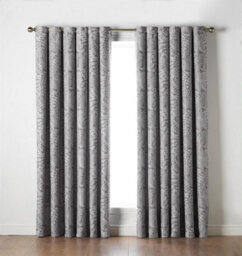 Luxury Living Ferndown Eyelet Ring Top Curtains Latte - thumbnail 1