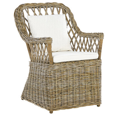 Beliani Garden Armchair Maros Rattan Natural - image 1