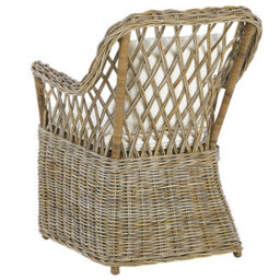 Beliani Garden Armchair Maros Rattan Natural - thumbnail 7
