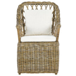 Beliani Garden Armchair Maros Rattan Natural - thumbnail 4
