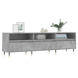 Berkfield Tv Cabinet Concrete Grey 150X30X44.5 Cm Engineered Wood - thumbnail 3