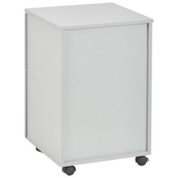 Wyld And Coco Light Grey 2-Drawer Office Storage Unit On Castors With Key Lock, W40 X D40 X H62Cm - thumbnail 6