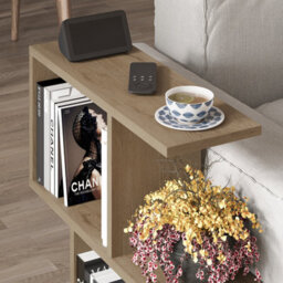 Decortie Homemania Modern Side End Coffee Table Multipurpose Natural Oak Living Room H 60Cm - thumbnail 3