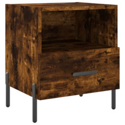 Berkfield Modern Bedside Cabinets 2 Pcs Smoked Oak 40X35X47.5 Cm Engineered Wood - thumbnail 6