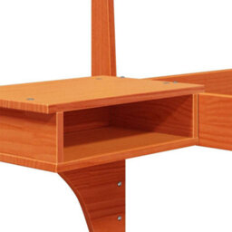 Berkfield Modern With Headboard Wax Brown 200 X 200 Cm Solid Pine Wood - thumbnail 9