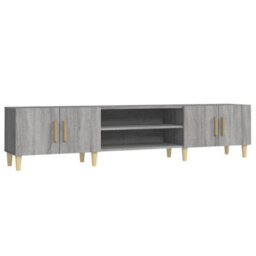Walplus Tv Cabinet Grey Sonoma 180X31.5X40 Cm Engineered Wood - thumbnail 2