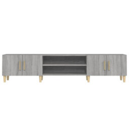 Walplus Tv Cabinet Grey Sonoma 180X31.5X40 Cm Engineered Wood - thumbnail 6