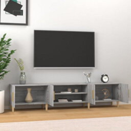 Walplus Tv Cabinet Grey Sonoma 180X31.5X40 Cm Engineered Wood - thumbnail 3