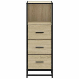 Berkfield Bathroom Cabinet Sonoma Oak 35X37.5X100 Cm Engineered Wood - thumbnail 5
