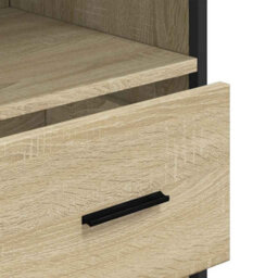 Berkfield Bathroom Cabinet Sonoma Oak 35X37.5X100 Cm Engineered Wood - thumbnail 9