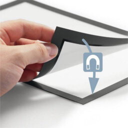 Durable Duraframe Self-Adhesive Frame A4 Silver Pack Of 2 Document Frame For Professional Internal Signage Self-Adhesive - thumbnail 7