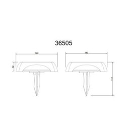 Luminosa Lighting Luminosa Solarleuchte Square Outdoor Spike Matt Black Ip65 Led 3000K - thumbnail 9