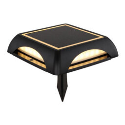 Luminosa Lighting Luminosa Solarleuchte Square Outdoor Spike Matt Black Ip65 Led 3000K