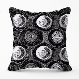 Warren Reed Designer Black White Moon And Sun Outdoor Cushion 45Cm X 45Cm - thumbnail 1