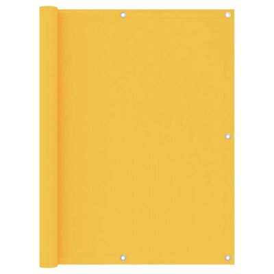 Berkfield Balcony Screen Yellow 120X600 Cm Oxford Fabric - image 1