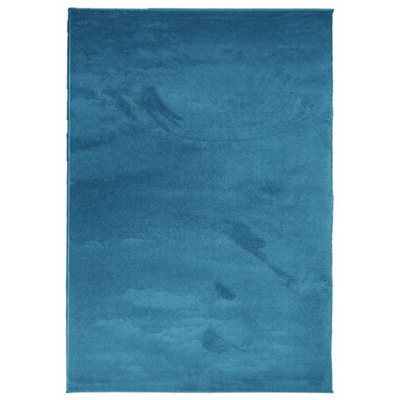 Berkfield Modern Rug Oviedo Short Pile Turquoise 140X200 Cm
