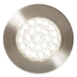 Litecraft 3 Pack Charles Satin Nickel Warm White Kitchen Led Recessed Under Cabinet Light - thumbnail 3